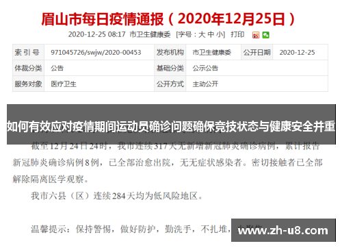如何有效应对疫情期间运动员确诊问题确保竞技状态与健康安全并重